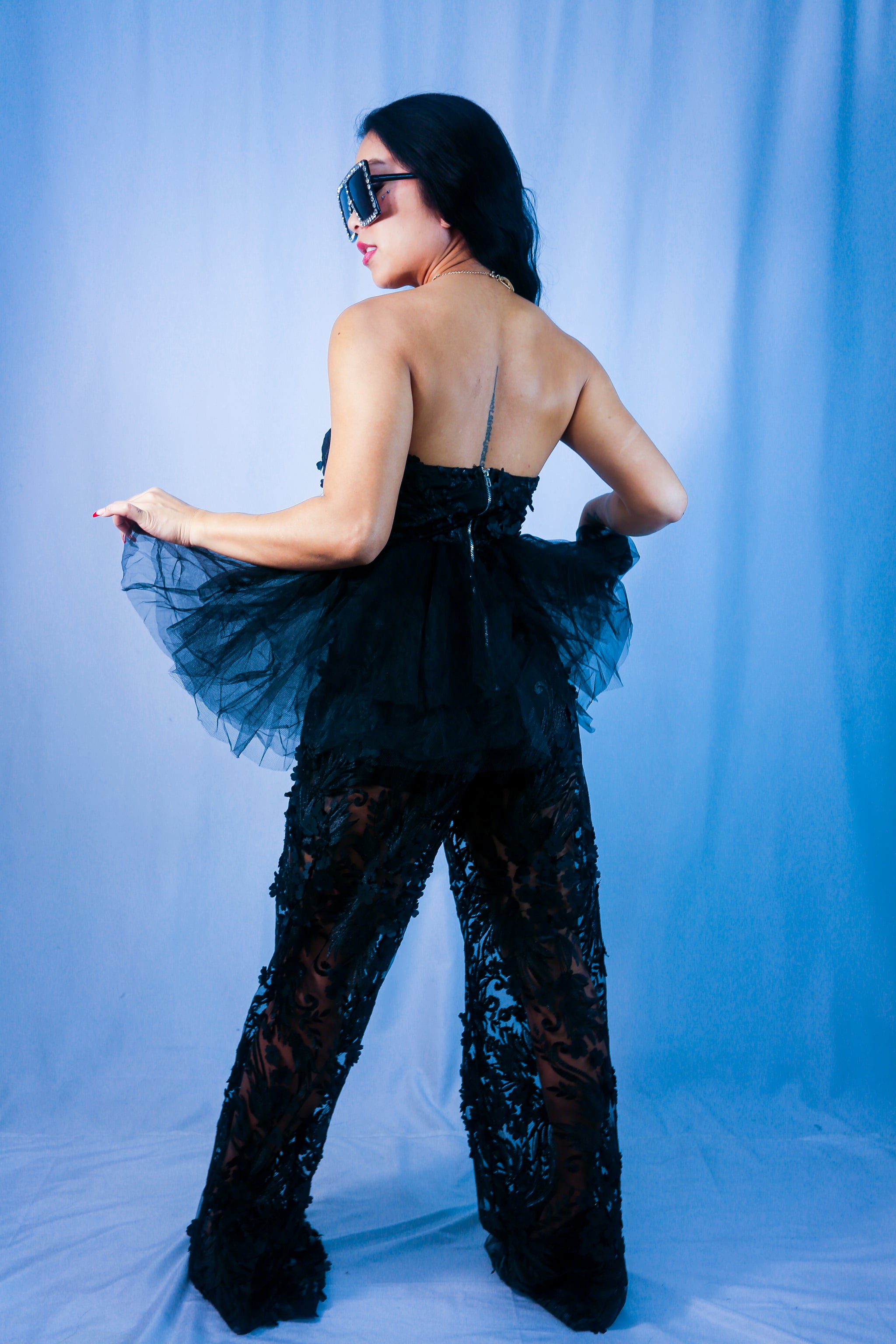 Lace me shop up jumpsuit