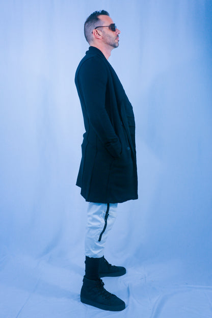 Rune Long Cardigan Jacket - Black