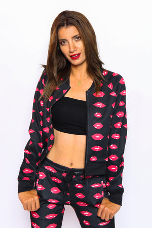 Unisex Kiss Me Lips Tracksuit Set