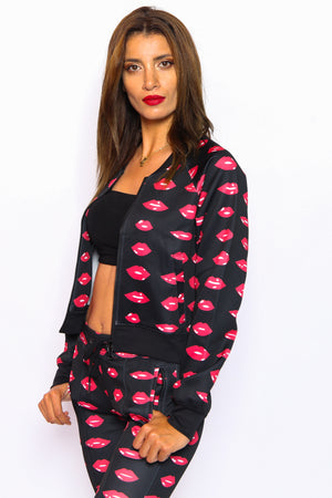 Unisex Kiss Me Lips Tracksuit Set