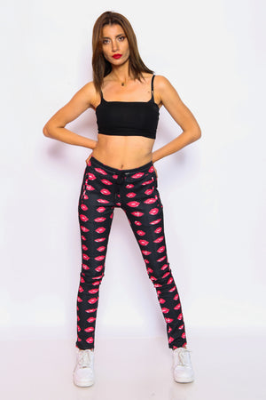 Unisex Kiss Me Lips Tracksuit Set