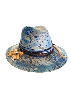 Light Blue Short Brim Custom Hat