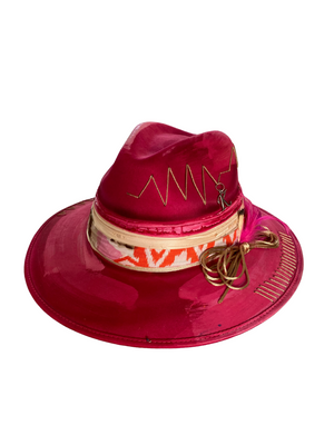 Pink Short Brim Custom Hat