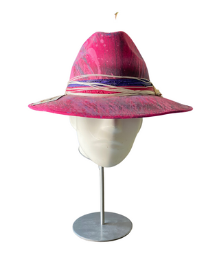 Pink Short Brim Custom Hat