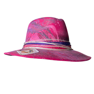Pink Short Brim Custom Hat