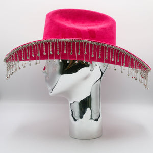 Glam Rodeo Cowgirl Hat - Pink