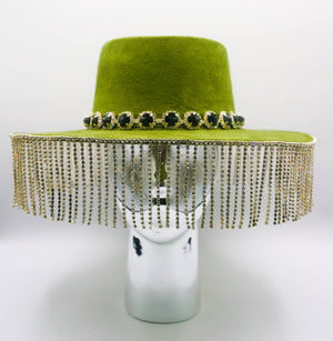 Florence Crystal Fringe Hat