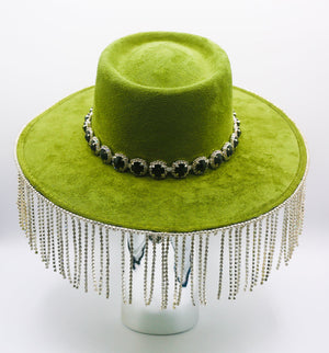 Florence Crystal Fringe Hat