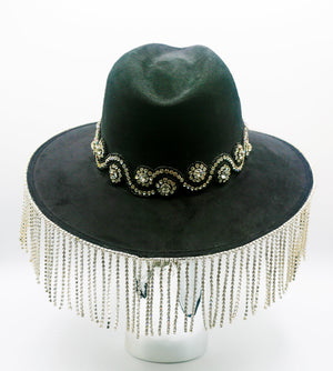Genoa Crystal Fringe Hat