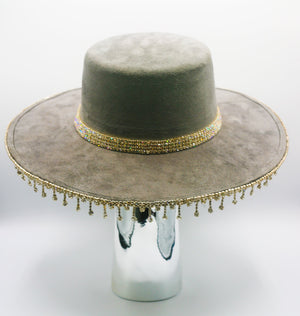 Turin Crystal Fringe Hat