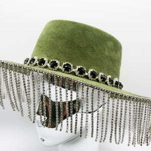 Genevieve Crystal Fringe Hat