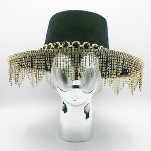Marseille Crystal Fringe Hat