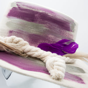 Lavanda Wide Brim Artisanal Hat