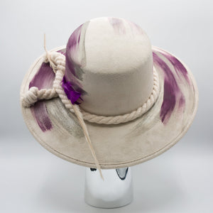 Lavanda Wide Brim Artisanal Hat